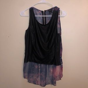 Space Tie Dye High-Low Top